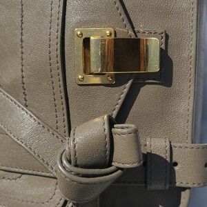 Auth Proenza Schouler Gray Leather Crossbody Bag